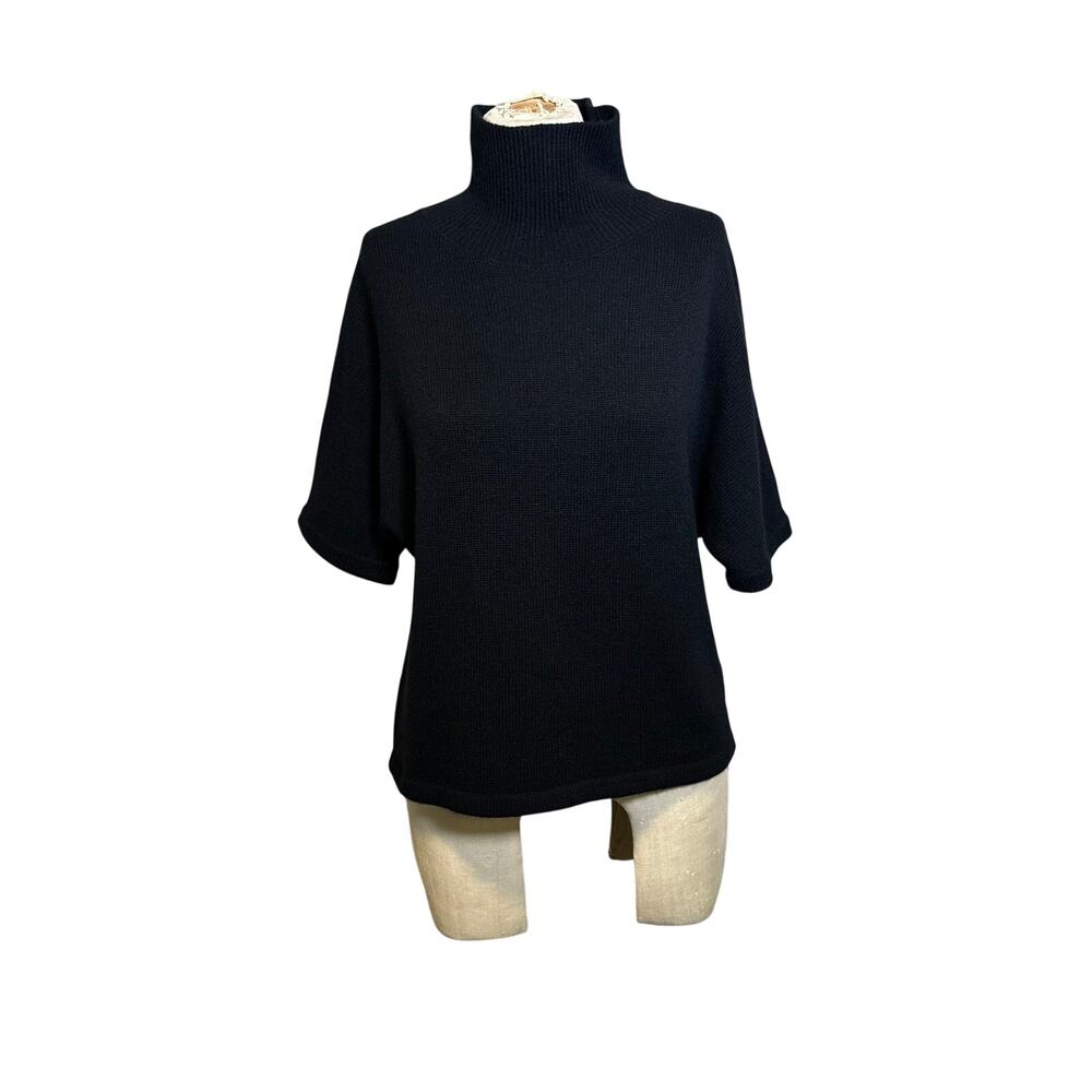 EZR Cashmere Turtleneck Sweater in Black